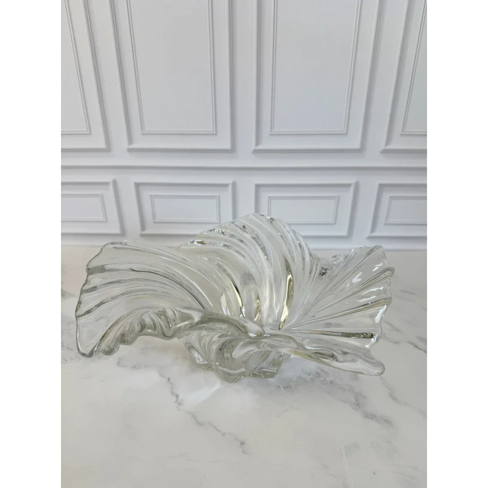 Mikasa Belle Epoque Crystal Swirled Ruffled 10.5